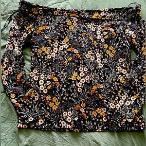 Floral off the shoulder blouse
